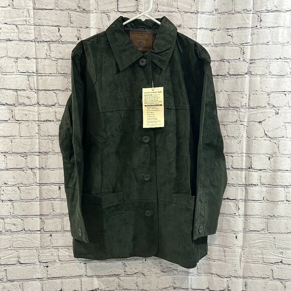 New with tags Ladies St John's Bay Washable Suede jacket Size L - Picture 1 of 3